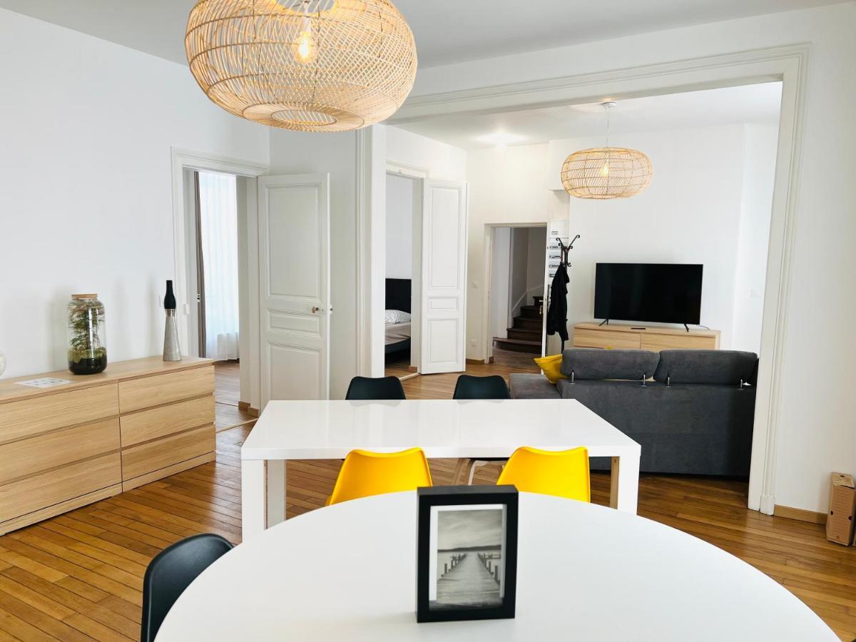 Chic Appartement Type 4 / Parking Prive Reims Bagian luar foto